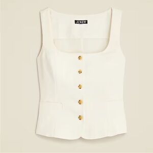J crew Scoopneck vest in drapey crepe